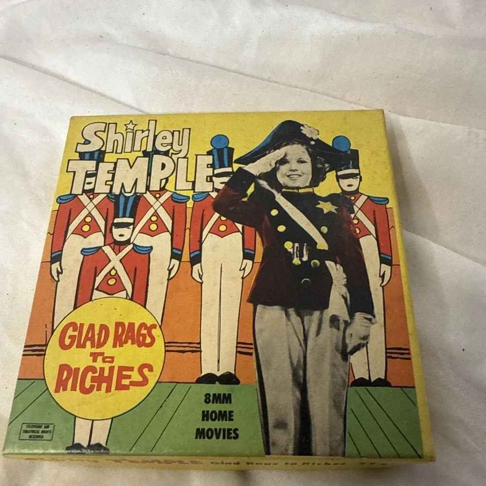 Vintage 8mm Film - Shirley Temple - Glad Rags to Riches Ken Films Ad #523 VG+